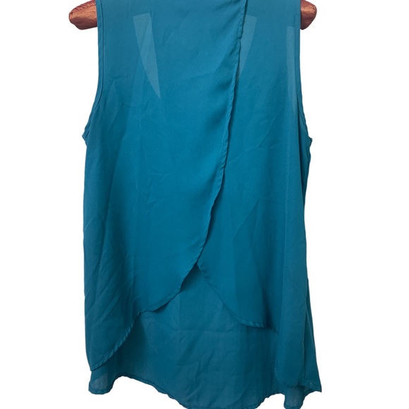 Studio Y Turquoise embellished Beaded Bib Tank Top - Picture 3 of 8